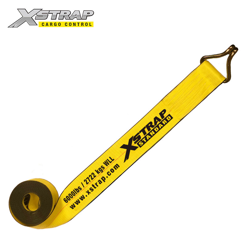 61878-Karaniwang 4 na pulgadang winch strap na may wire hook