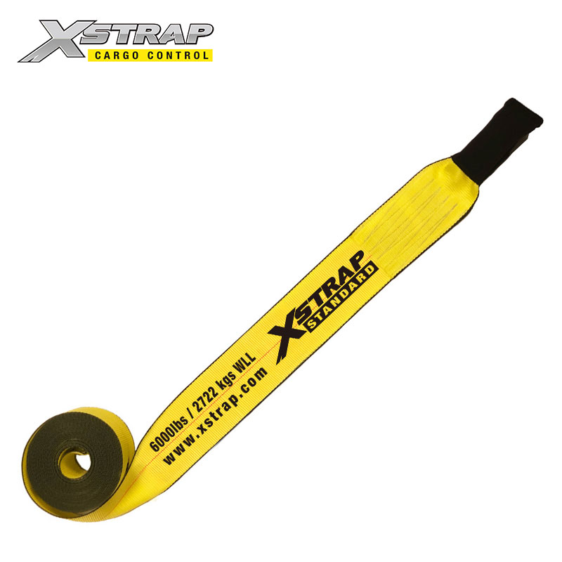 61881-Karaniwang 4 pulgadang winch strap na may tinahi na mata