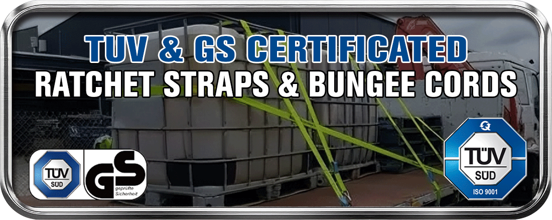 TUV GS Certification Tie Down at Bungee Cord