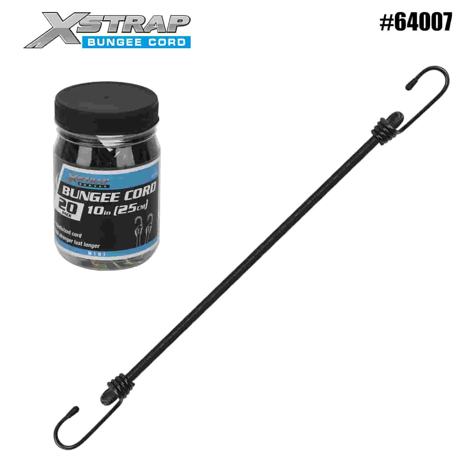 Xstrap 64007 20PK MINI Bungee Cords 4mm x 10