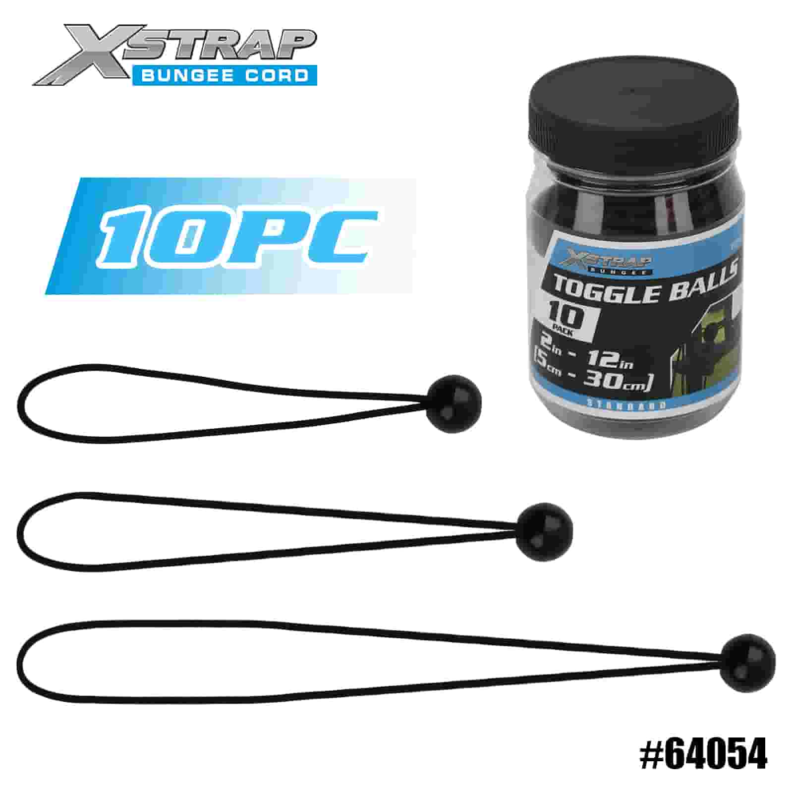 Xstrap 64054 10PK Toggle Balls 4mm x 2”-12”