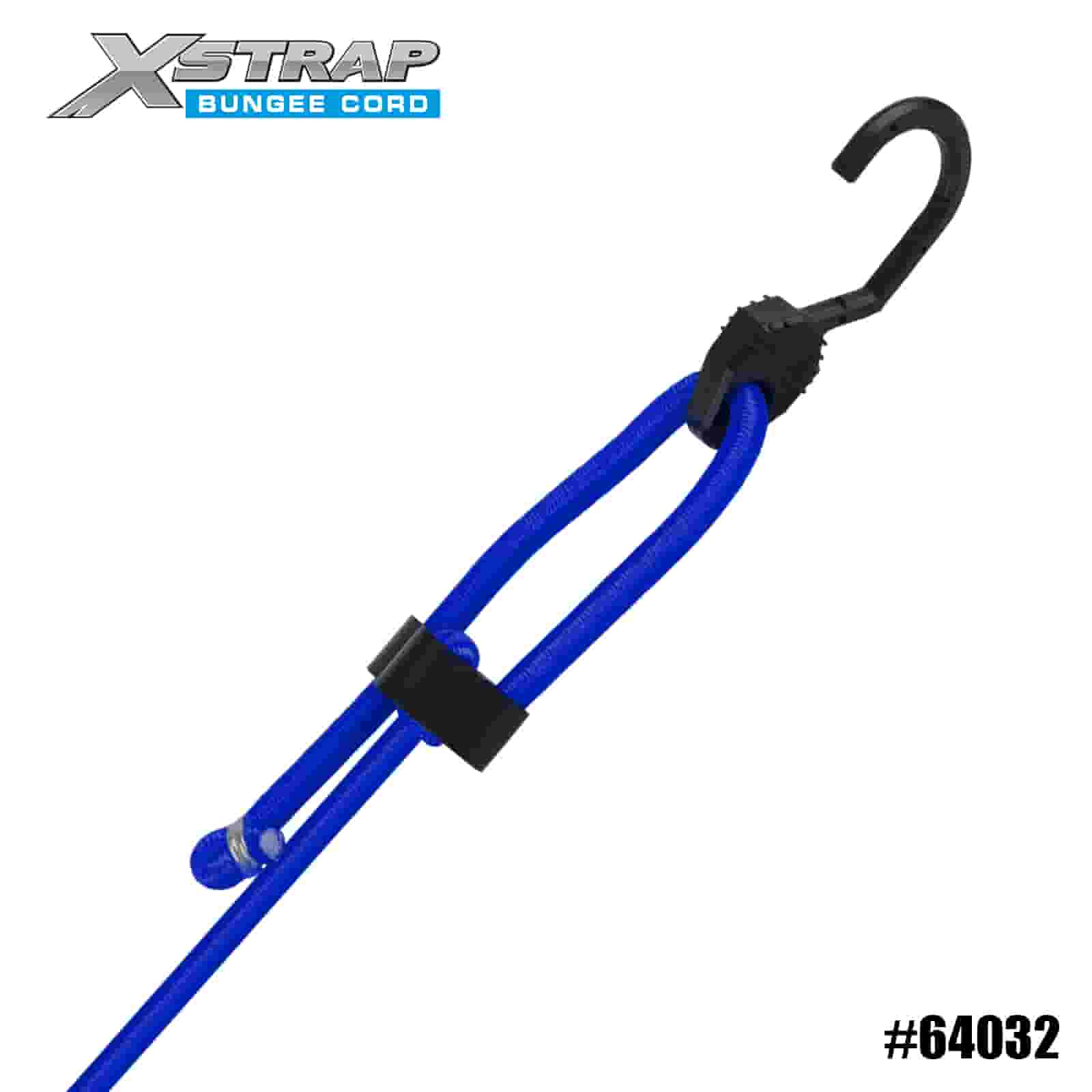 Xstrap 64032 3X Adjustable Bungee Cords 8mm x 14”-20” 132-165lbs SWL